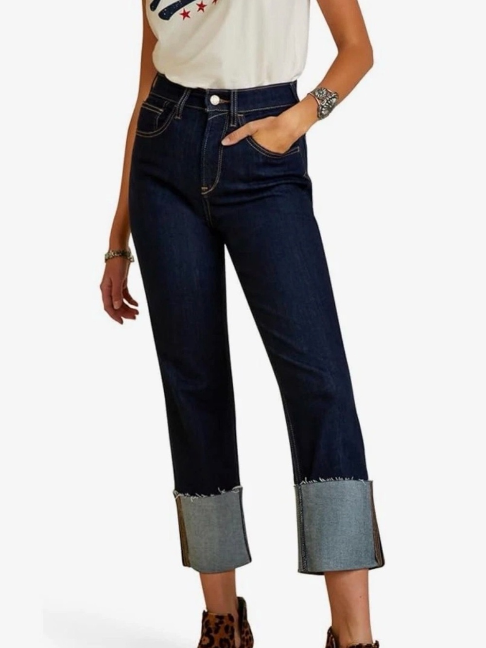 Ariat Ultra High Rise Jazmine Straight Crop Jeans | Size 27
